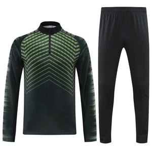 Custom half-zip ademende zomer voetbaltenue set gym fitness training voetbalkleding - Product Image 1