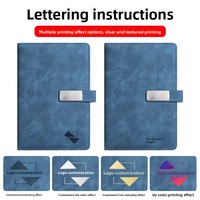 Carnet en cuir PU de qualité supérieure A5, de qualité professionnelle, avec logo personnalisé, pages en papier Dowling, pour usage professionnel en entreprise