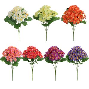 <b>Artificial</b> <b>Hydrangea</b> Bouquet, Silk Fake <b>Flowers</b> For Wedding Hand Bouquet, Home Living Room Dining Table Vase Decor Wholesale - Product Image 3