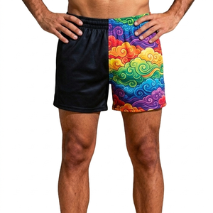 Classic Fit Gym Shorts Men Quick Dry Soft Fabric Athletic Sportwear with Elastic Waist and Adjustable Drawstring Daily Workout - Product Image 2