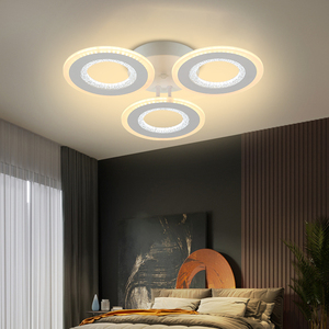 Hiện Đại Điều Khiển Từ Xa Acrylic PC Vòng Mềm Ấm Trắng Cafe Phòng Khách Phòng Ngủ Nhà Văn Phòng 120W Biệt Thự Sang Trọng Dẫn Đèn Trần - Product Image 3