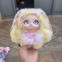 Pendentif Lapin en Peluche Mignon Style Lolita pour Filles, Adorable Porte-clés en Fibre de Polyester, Décoration de Sac, Cadeau