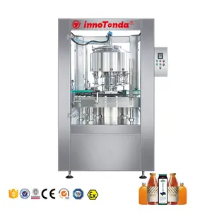 automatic 50ml 750ml flat liquor bottle filling machine with conveyor