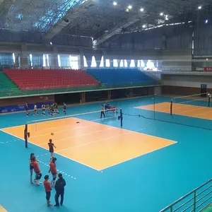 Yüksek kaliteli pvc spor minderi kapalı voleybol sahası mat 4.5mm 6.0mm