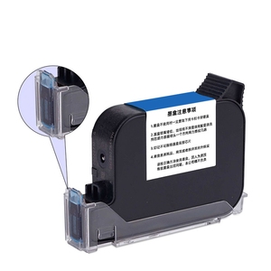 25.4mm 빠른 건조 용제 잉크 카트리지 온라인 코드 인쇄를위한 블랙 휴대용 인코더 잉크젯 프린터 - Product Image 1