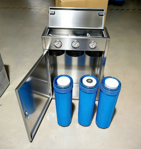 호주 시장 OEM 가능 3단계 빅 블루 정수 필터 20인치 공장가 스테인리스 스틸 케이싱 포함 - Product Image 3