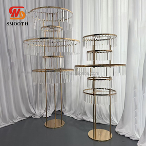 Elegante Soporte de Flores de Acrílico Cristalino Moderno y Lujoso para Centros de Mesa en Bodas y Eventos - Product Image 4
