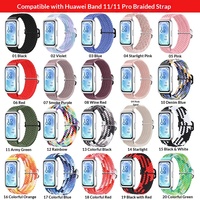Bracelet de montre Kingmega, bracelet tissé réglable de remplacement, 16 mm avec boucle, bracelet de remplacement pour Huawei Band 11 Pro & 11