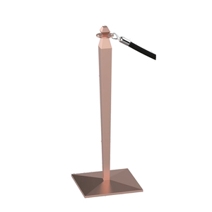Stainless Steel 304 <strong>Queue</strong> Barrier Post <strong>Stand</strong> - Stanchion System for Hotel <strong>Line</strong> Control - Product Image 1