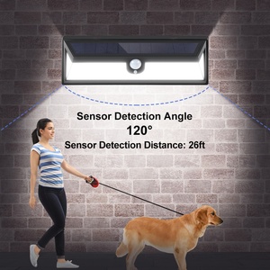 EGH Outdoor 118 LED Solar Fence IP65 Waterproof Metal <b>Motion</b> <b>Sensor</b> ROHS Certified Decorative <b>Lighting</b> for Landscape Battery - Product Image 6