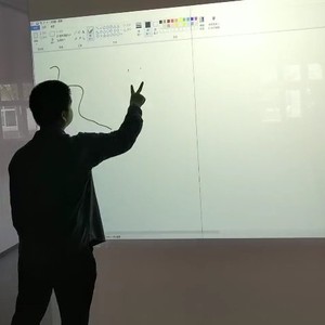 2m * 9m (370 pulgadas) de pantalla grande de alta precisión holograma publicidad interactiva <span class=keywords><strong>waal</strong></span> de proyección - Product Image 5