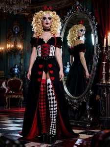 Halloween Cosplay Poker Costume and Prop for <strong>the</strong> <strong>Red</strong> Heart Princess <strong>Queen</strong> or <strong>the</strong> <strong>Red</strong> <strong>Queen</strong> - Product Image 2