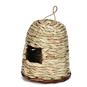 Handgemaakt Gras Geweven Nest-Creatief Lotusgras Kalebas Vogelhuisje Tuin Decor Huisdier Vogel Nest Gras Geweven Vogelnest - Product Image 3