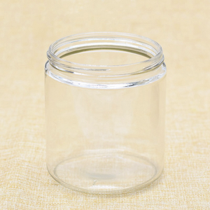 Gros personnalisé rond large bouche clair emballage vide stockage de miel pot en verre alimentaire avec couvercle en plastique - Product Image 4