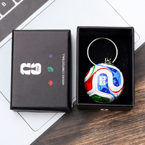 Resin Football Basketball Volleyball Pendant Keychain World Hercules Cup Souvenir Student Fans Small Gift Male