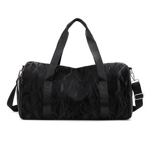 Travel Bag Large Capacity Gym Bag With Shoe Compartment Women's Sports Bag For Leisure Travel Gray Green Blue Pink Black - Product Image 4