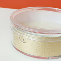 Boîte cylindrique transparente en acrylique jetable personnalisée pour cosmétiques, crème pour le visage, masque facial - Matériaux recyclés, plastique PMMA