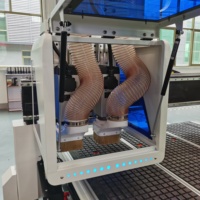 Machine de fraisage CNC à bois YOUHAO à double tête 1325 2030 2040 avec zone de travail de 1300x2500 mm, engrenage ATC et pompe pour le traitement du bois/MDF