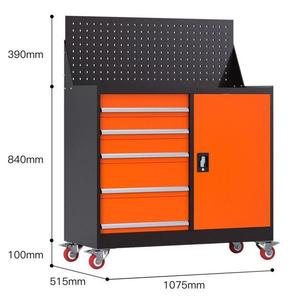 Chariot à outils en fer multi-tiroirs personnalisable OEM pour ateliers et garages Bancs de travail mobiles pour le stockage d'outils dans les entrepôts de l'usine - Product Image 4