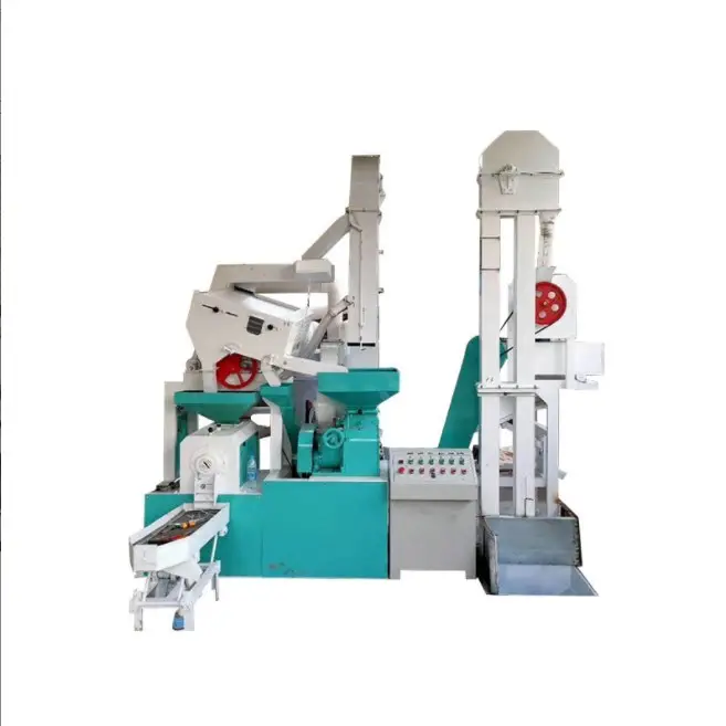 Combined Rice Husk Peeling Machine 1 Ton Per Hour Rice Milling Machine/ Rice Polishing Machine Color Sorter