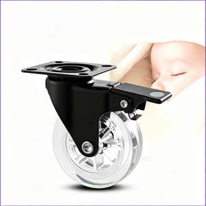 Ruedas para Muebles de Alta Resistencia con Placa de Montaje de 3 Vías y Diseño Combinado Todo en Uno, Ajuste Universal, Selección Superior - Product Image 2
