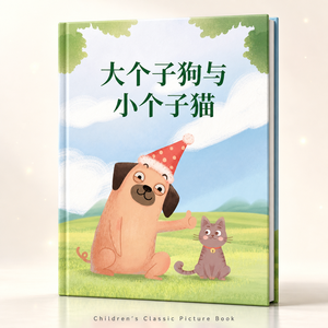 หนังสือภาพคลาสสิกเรื่องมิตรภาพระหว่างสุนัขและแมวสำหรับเด็กอ่านก่อนนอน หนังสือเรียนภาษา<span class=keywords><strong>จีน</strong></span>สำหรับเด็ก - Product Image 4