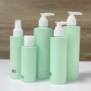 Juego de Envases de Cosméticos de Lujo Vacíos en Verde Mate, Tarro de Crema de Plástico, Botella de Loción para Crema Facial - Product Image 5