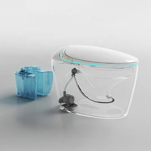 <span class=keywords><strong>Toilette</strong></span> intelligente UV ultraviolet <span class=keywords><strong>avec</strong></span> siège plus large bol rond monté au sol télécommande sans restriction de pression d'eau - Product Image 4