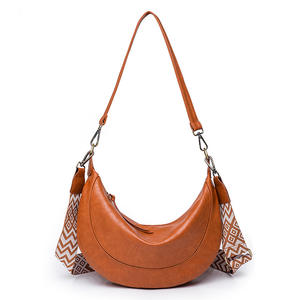 2025 New <b>Underarm</b> <b>Bag</b> for Women Commuting Niche Crescent Retro Women's <b>Bag</b> Two Straps Zipper Closure - Product Image 5