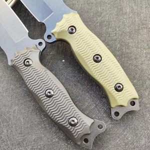 High Quality Stainless Steel <b>Pocket</b> Knife for Outdoor Survival G10 Handle Scabbard Fixed <b>Plastic</b> Blade Hunting Camping Grade DIY - Product Image 5
