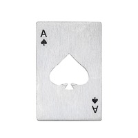 Ouvre-bouteilles en acier inoxydable personnalisés de taille de carte de crédit ébauches d'artisanat en métal pour la sublimation pour ouvre-boîte de vin de bière