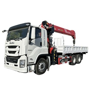รถบรรทุกติดเครนไฮดรอลิก ISUZU GIGA 6x4 ขนาด 12-14 ตัน หมุนได้ 360 องศา ความสูงยกสูงสุด 19 เมตร - Product Image 1