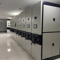 Système de rayonnage compact moderne électronique mobile en acier pour le stockage de fichiers, idéal pour la maison, le bureau, l'école et la bibliothèque
