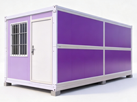 Container Prefabbricato Modulare con Pannelli Sandwich per Ufficio da Cantiere, Dormitorio per Lavoratori, Chiosco, Stand Commerciale