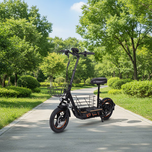 <span class=keywords><strong>Trottinette</strong></span> <span class=keywords><strong>électrique</strong></span> tout-terrain haute performance 600W avec moteur brushless pour adultes, pneus de 14 pouces, double frein à disque mécanique - Product Image 1