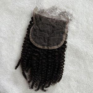 4b/4c Peruvian Human <strong>Hair</strong> Bundles with Closure 4x4 5x5 Afro Kinky <strong>Curly</strong> <strong>Hair</strong> <strong>Pieces</strong> Custom Size 6x6 - Product Image 5