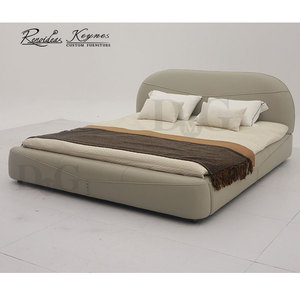 Upholstered <b>Bed</b> Luxury Leather Platform <b>Bed</b> <b>Queen</b> <b>Size</b> with Tufted Headboard for Master Bedroom - Product Image 4