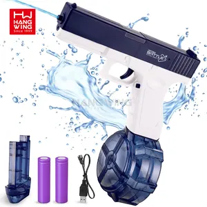 HW Glock Clip Version of Bullet Drum The Electric Water Gun New Outdoor Game Child Design Shooting Summer Game Pistol Kids Toys