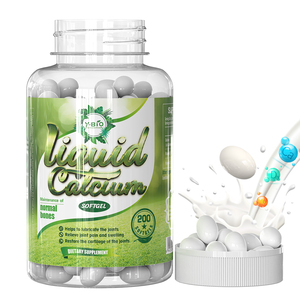 Gélules de calcium liquide à marque privée avec vitamines <span class=keywords><strong>D3</strong></span> et K2, soutien nutritionnel quotidien, 200 unités, OEM, vente en gros, approvisionnement en vrac - Product Image 1