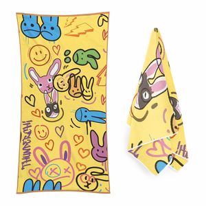 Toalla de playa reciclada de microfibra sin arena de secado rápido personalizada con logotipo - Product Image 3