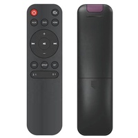 Remote Control TV Logam 15 Tombol Inframerah 16 Tombol Kustom, Kode Bergulir, Tahan Air, Jangkauan 10m, Mati Otomatis, Baterai AAA, Android TV