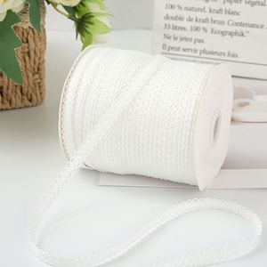 <b>Large</b> Roll 0.9MM Hook Edge Bubble Grid Waffle Edge Polyester Ribbon Handmade <b>Bow</b> Hair Accessories Bags Shoes Clothing Zexiao - Product Image 6