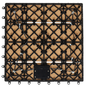 Ngoài trời không thấm nước Gỗ nhựa composite sàn năng lượng mặt trời Powered DIY ngoài trời WPC decking sàn gạch - Product Image 3