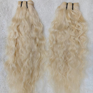 Tendance Nouveau 613 Cuticule Alignée Cheveux Vierges Russe Blonde Vierge Paquet de Cheveux Humains Blonde Brésilienne Extension de Cheveux Humains - Product Image 1