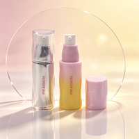 Flacon pompe vide en plastique de 30 ml pour soins du visage, conteneur cosmétique irrégulier pour lotion, emballage OEM