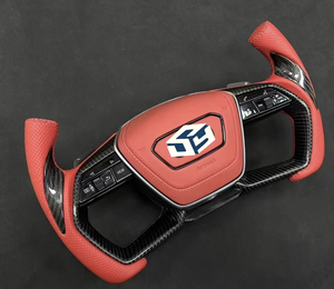 Ajuste para Audi S4 A5 A4 <span class=keywords><strong>S3</strong></span> S5 S6 S7 RS3 RS4 Rs5 Rs6 Rs7 Q3 Q5 Q7 Q8 A3 A6 A7 A8 B9 B8.5 R8 TT C8 volante de fibra de carbono Led - Product Image 2