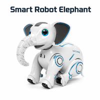 Jouet robot éléphant dansant télécommandé électrique en plastique, fonction 'Suivez-moi', musical, contrôlé par application, portée 60m, intérieur-extérieur, pour les âges 5-14 ans