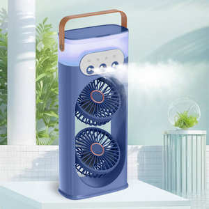 Three-hole sprayer small dual-head <b>high</b>-<b>power</b> cooler energy-saving and quiet desktop <b>fan</b> - Product Image 2