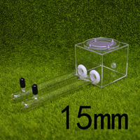 Tube de fourmilière en acrylique à double trou de 15-18 mm pour l'élevage simple en ferme et l'observation des fourmis