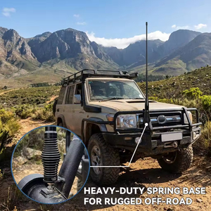 Antenne aérienne en fibre de verre à gain élevé pour communication CB UHF 477 MHz tout-terrain robuste, style <span class=keywords><strong>KN</strong></span>, 6,0 dBi, pour camion 4x4, vente en gros, offre spéciale - Product Image 2